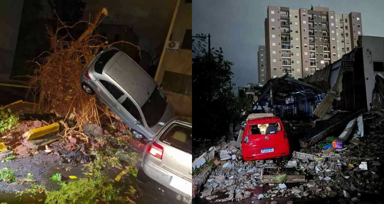 Temporal em Ribeirão Preto - Chuva Forte em Ribeirão